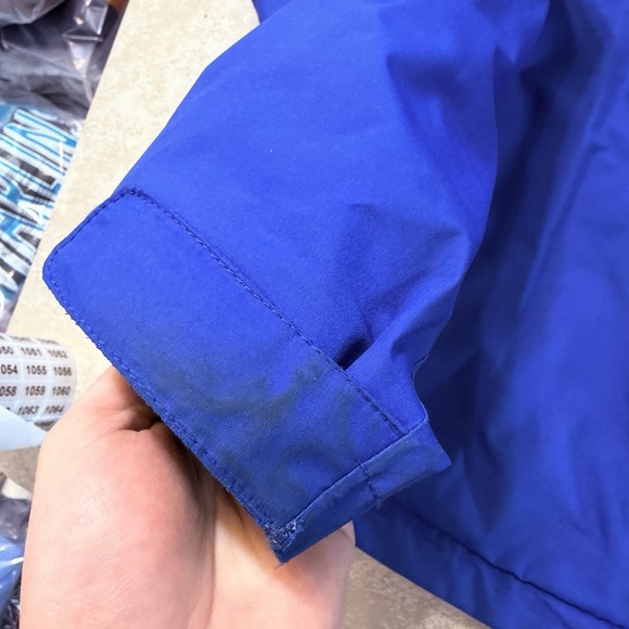 Helly Hansen Helly Tech Hooded Rain Jacket Mens Large Blue Waterproof Shell - Picture 6 of 11